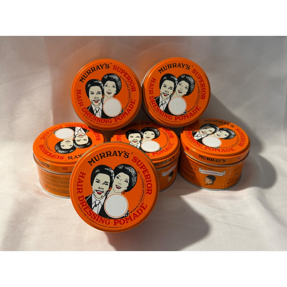 Murrays Hair Pomade 3oz Lot of 6 Original Strong Hold